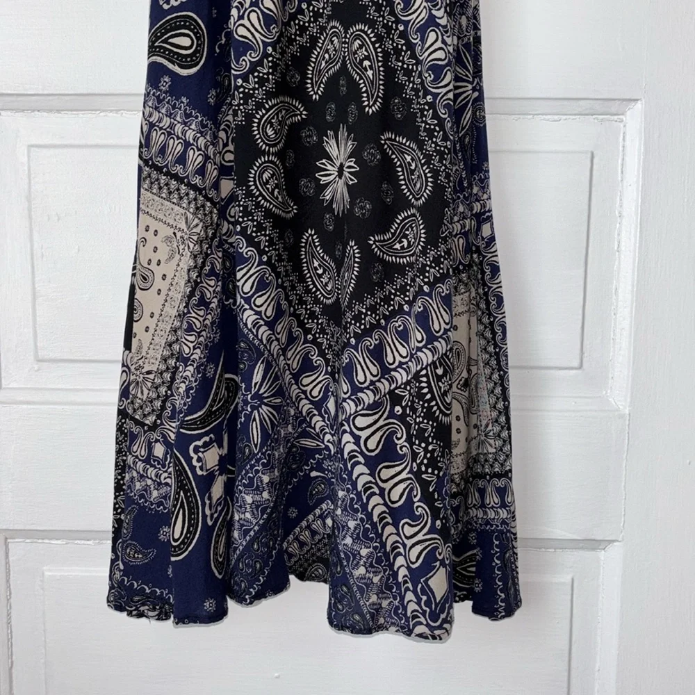 FREE PEOPLE INTIMATELY BEAUX MOCK NECK HANDKERCHIEF SLIP DRESS / TUNIC